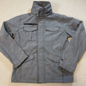 CB Sport Jacket Coat Men's Medium Heritage Gray Fleece Lined Zip
